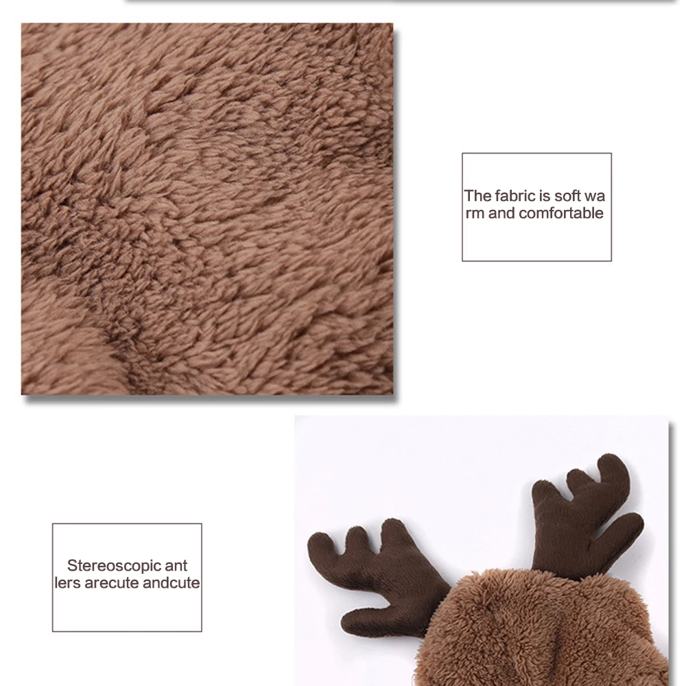 

Christmas Pet Clothes Four-legged Thick Fleece Warm Button Dog Teddy Clothes Pet Cat Dog Clothes Supplies