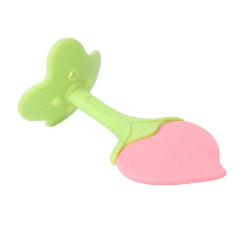 

Baby Teething Toys BPA Free Soft Silicone Baby Fruit Teethers Toys Baby Training Massaging Textured Teether Molar Teeth Soother