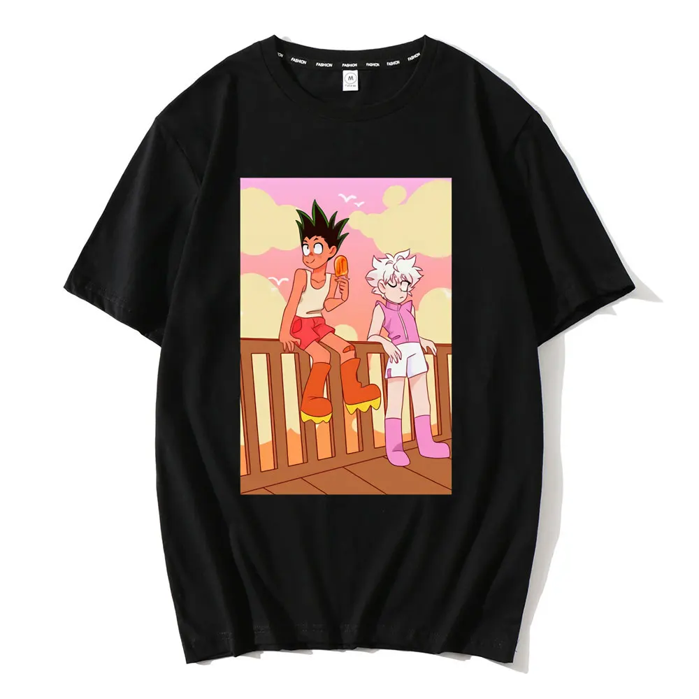 Футболка Hunter X мужская с коротким рукавом повседневная тенниска из мягкого