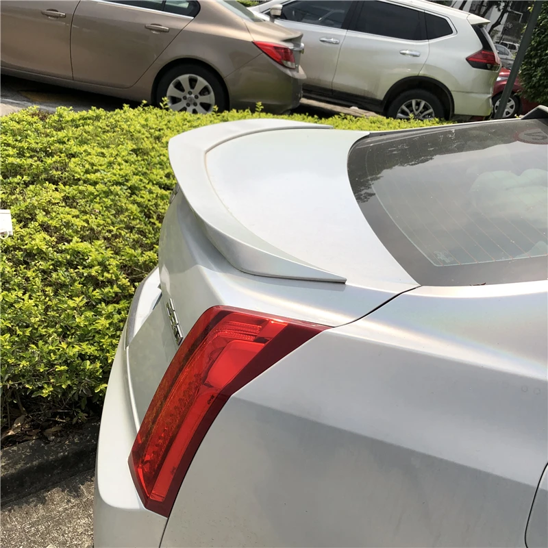 For Cadillac ATS Spoiler 2015-2018 spoiler TF High Quality ABS Material Car Rear Wing Primer Color | Автомобили и мотоциклы