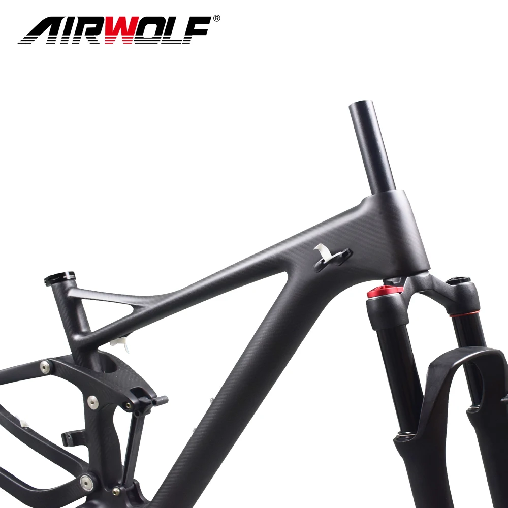 AIRWOLF рама карбоновая для горного велосипеда 29er передняя вилка с амортизацией