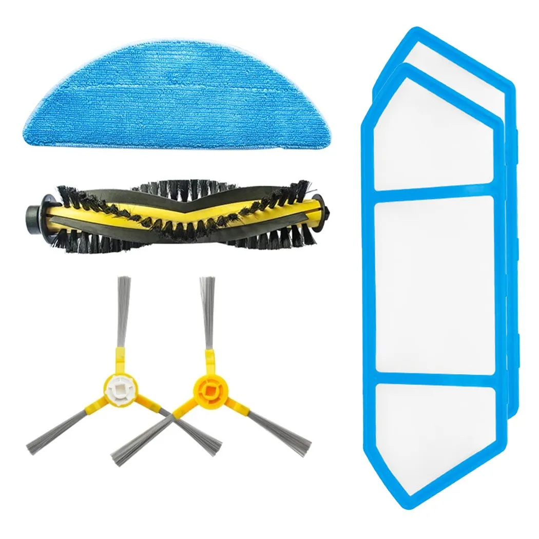 

Suitable For NEATSVOR X500 Sweeper Accessories: Rolling Brush*1+ Side Brush*4+Filter*4+Drag*2+First Effect Filter*1