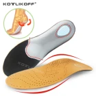 KOTLIKOFF кожаная ортопедическая стелька для плоскостопия, ортопедическая обувь, стельки для ног, для мужчин и женщин, OX Leg