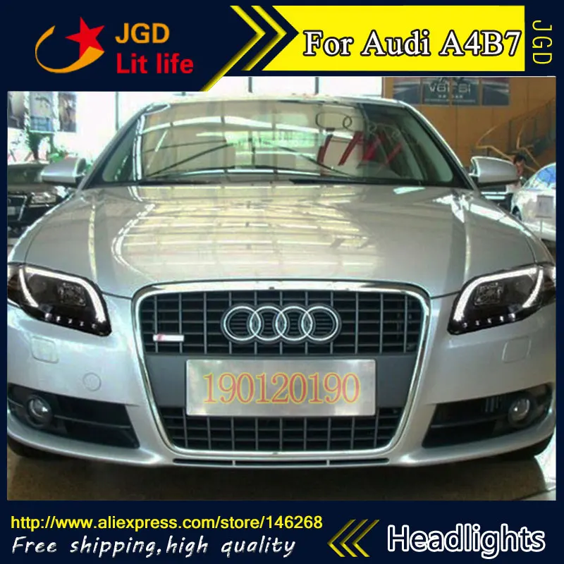 HID светодиодный Audi A4 B7 фары Hernia аксессуары для лампы чехол фара 2005 2008