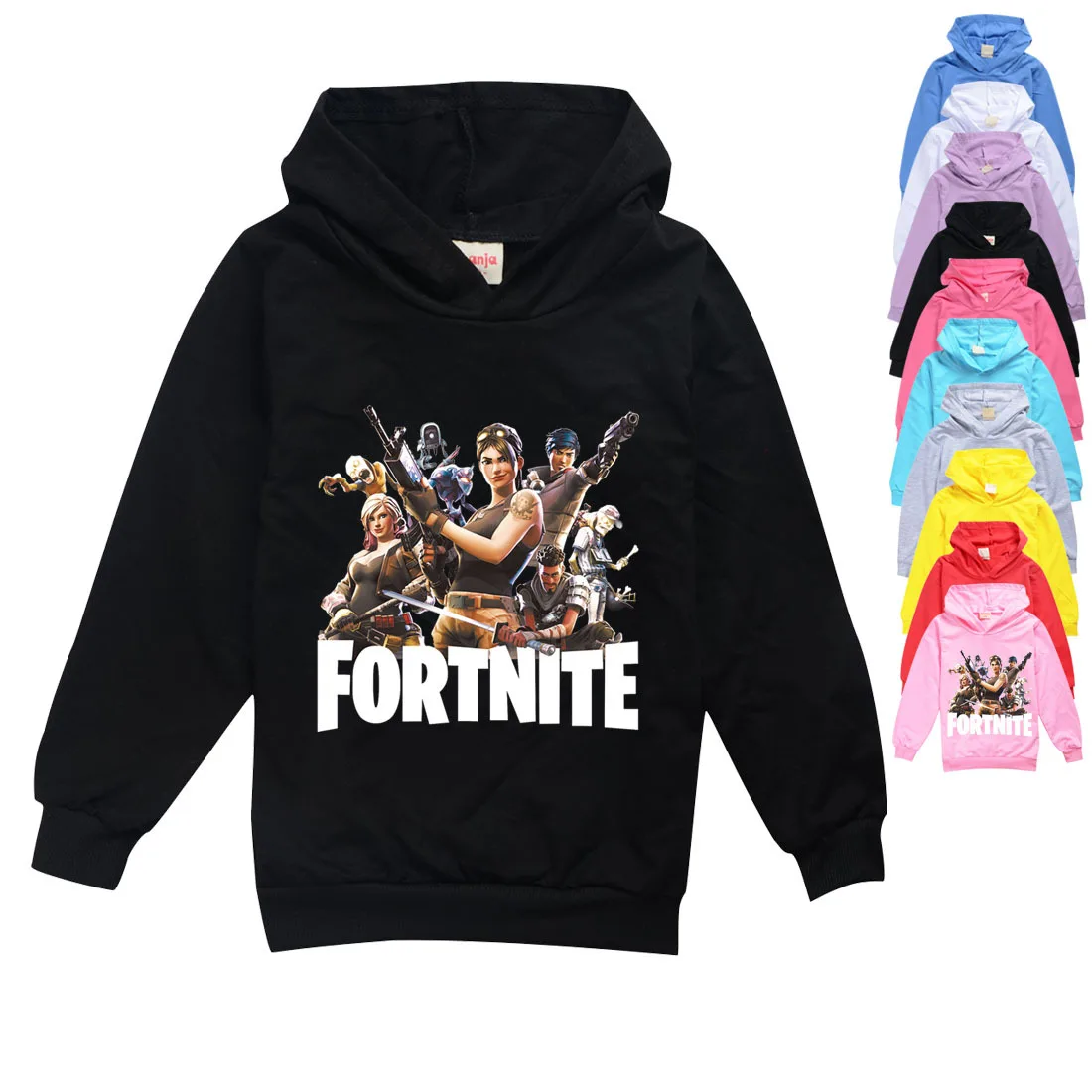 Толстовка Fortnites с капюшоном толстовка в уличном стиле свитшоты Детская осенняя