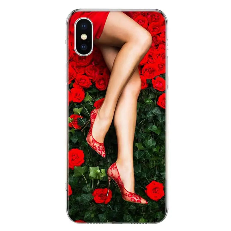 Beautiful Red Roses Flowers Phone Case For Apple iphone 14 13 12 11 Pro Max SE 2020 X XS XR 7 8 6 6S Plus Soft Cover Coque Funda