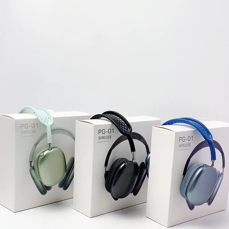 for airpodding max headsets bluetooth headphones wireless earphones deep bass noise cancellations for apple ios android phone free global shipping