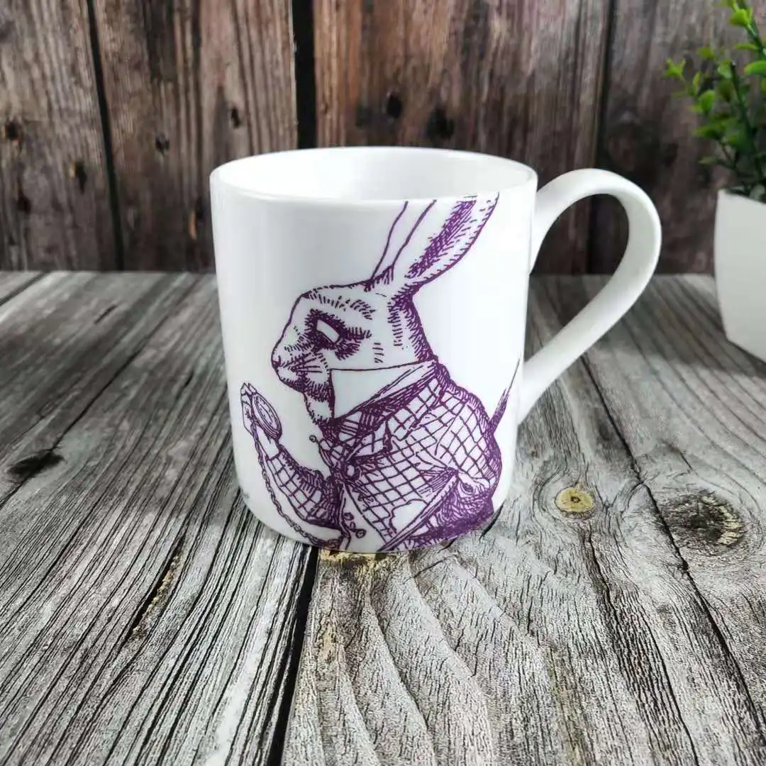 B Британская керамическая чашка для кофе whittard чашка из твердого английского фарфора Алиса в стране чудес английская чашка для молока - Цвет: B