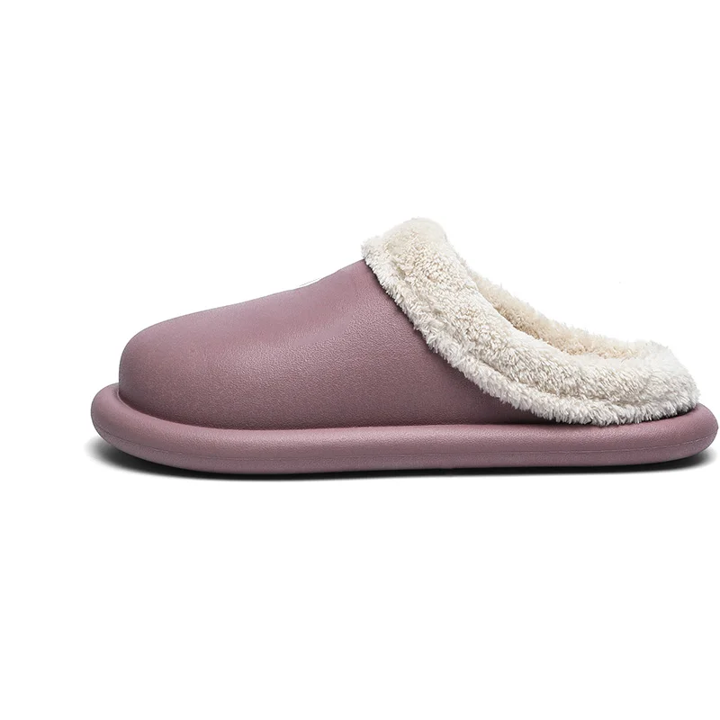 Женские зимние домашние тапочки мультяшная обувь нескользящая Мягкая зимняя