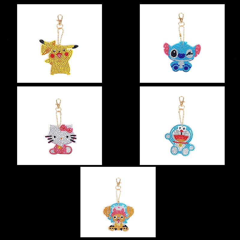 5D алмазная картина брелок мультфильм животное Кот специальные стразы вышивка DIY