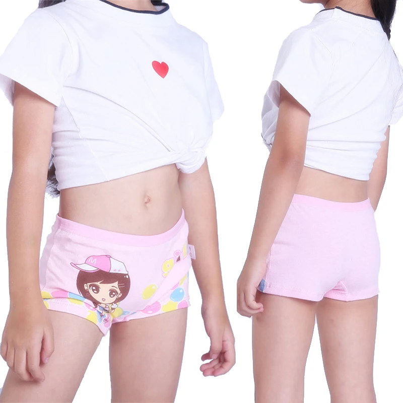 4 шт./лот детские трусики Мягкое хлопковое растягивающееся нижнее белье для