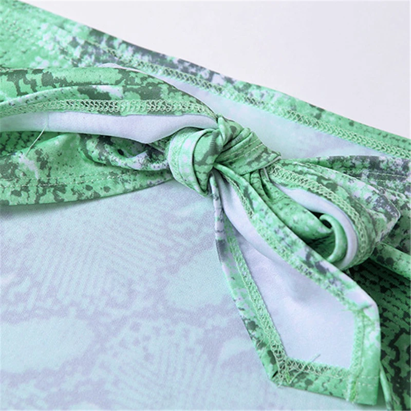 

2021 Sexy Women Print Casual Two Piece Wrap Long Skirt Set Bandage Skinny Tops And High Waisted Skirt Suit Summer Beach Outfits