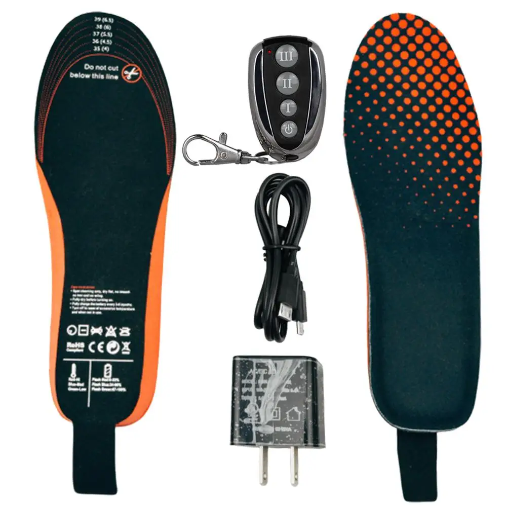 Зимний пульт дистанционного управления перезаряжаемая нагревательная стелька