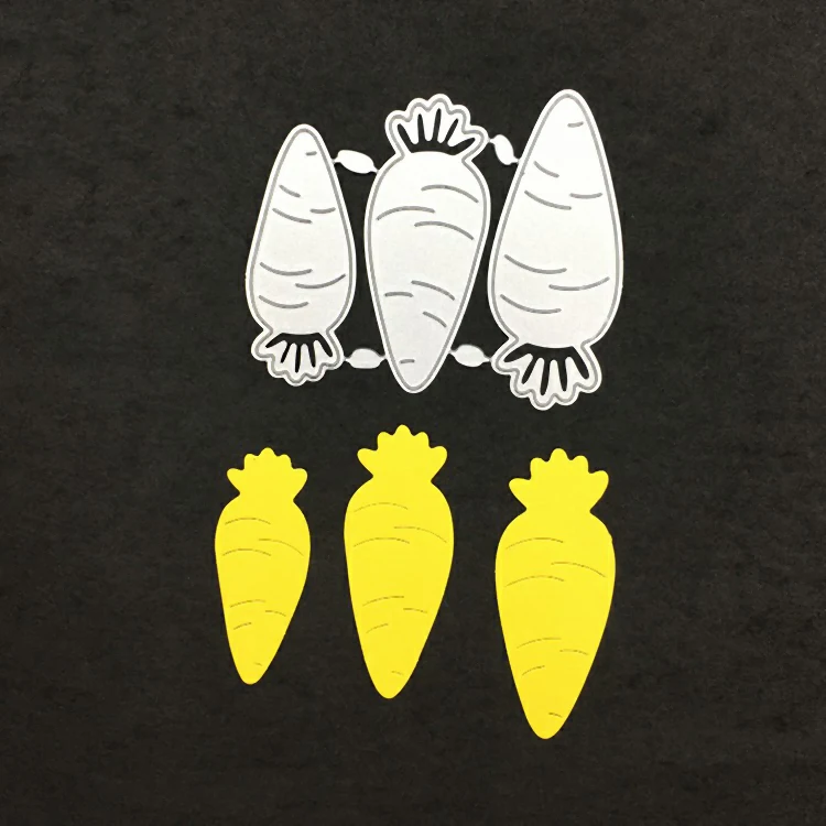 

Carrots Metal Cutting Dies Scrapbooking Photo Album DIY Embossing Craft Blade Punch Knife Mould Template Stencil Decoratieve