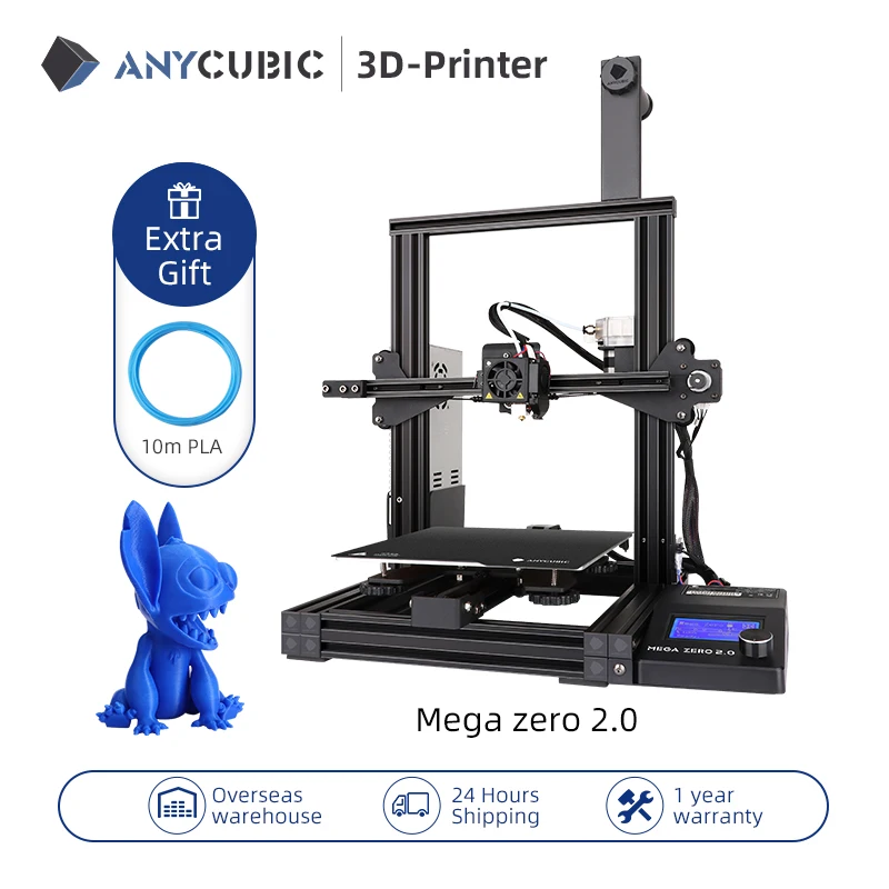 Настольный 3D принтер ANYCUBIC Mega Zero 2 0 цветная печать экструдер металлическая рама