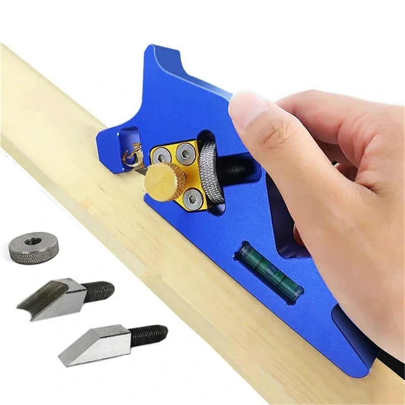 

Woodworking Edge Corner Planer 45° Manual Planer Chamfering Trimming Flattening Tool Round Corner Adjustable With Blade Level