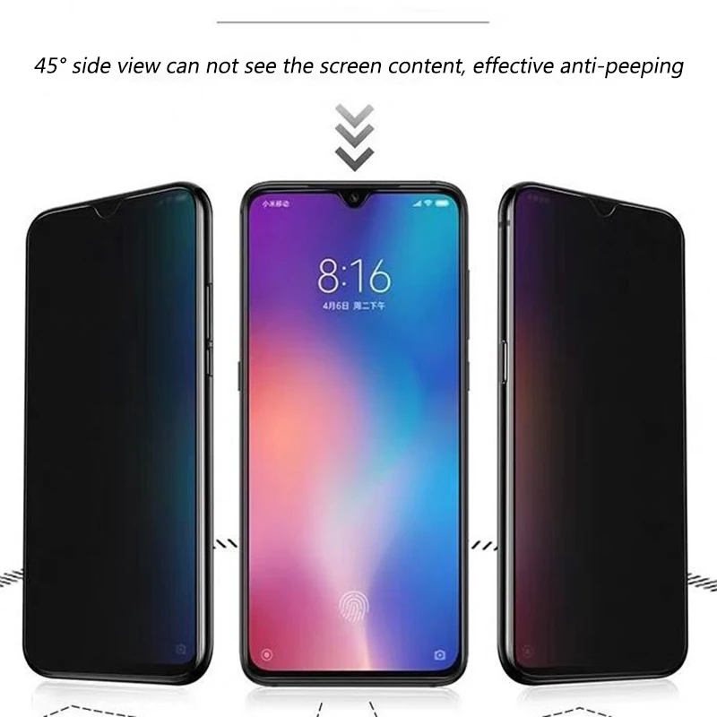 Подходит для Xiaomi Мобильный телефон Anti-Peeping HD закаленное стекло с полным покрытием