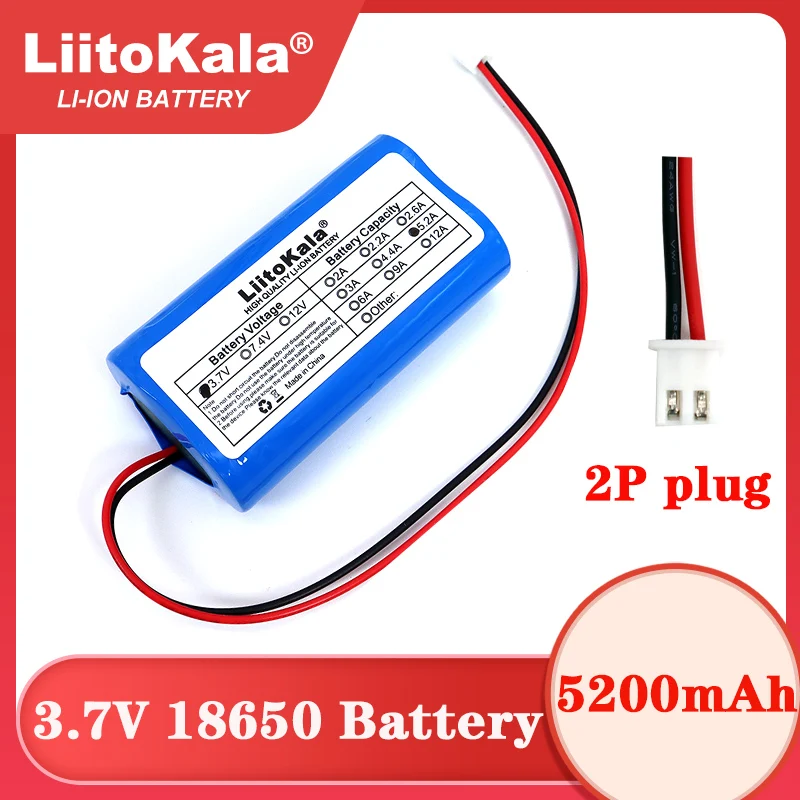 

3.7V 18650 Lithium Battery Pack 1S 3000mAh 5200mAh Fishing LED Light Bluetooth Speaker 4.2V Emergency DIY batteries with PCB