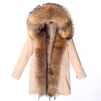waterproof parka winter jacket fashion men real fur coat natural raccoon fur collar hood real rabbit fur liner streetwear 2020
