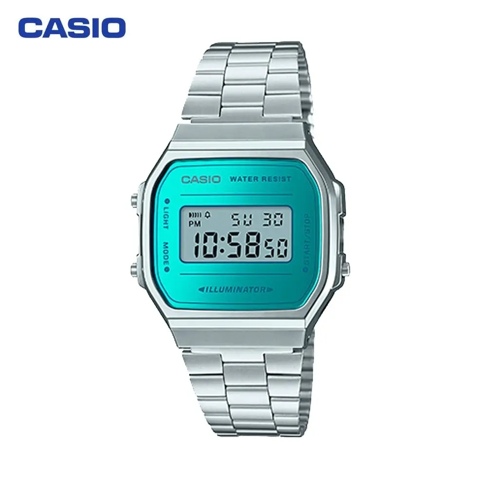 Наручные часы Casio A-168WEM-2E мужские электронные на браслете |