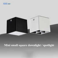 1pcs surface mounted ceiling light led7w 10w ac85 260v square creative mini home background wall hotel
