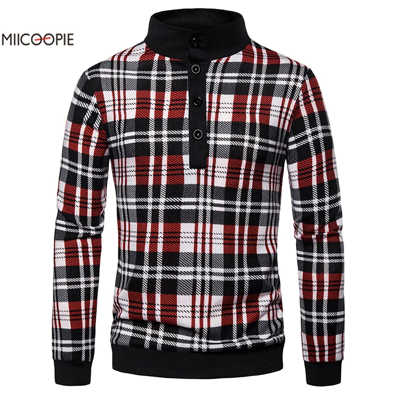 Осенний мужской свитер Повседневные свитера с пуговицами длинный рукав хлопок