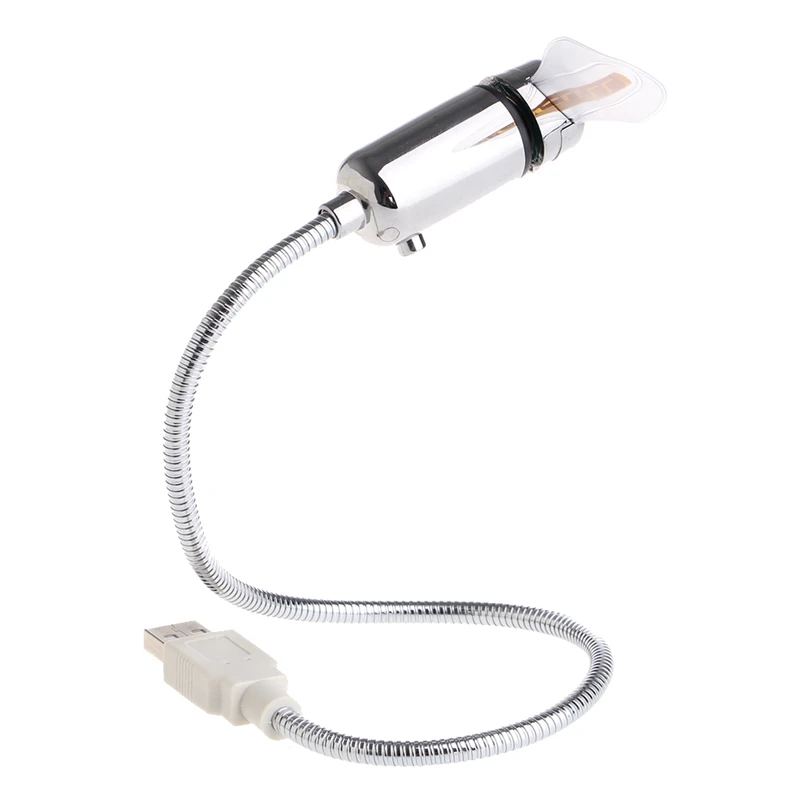 

Flexible Soft Blade Colorful LED Light Flash USB Fan Cooling For Notebook Laptop