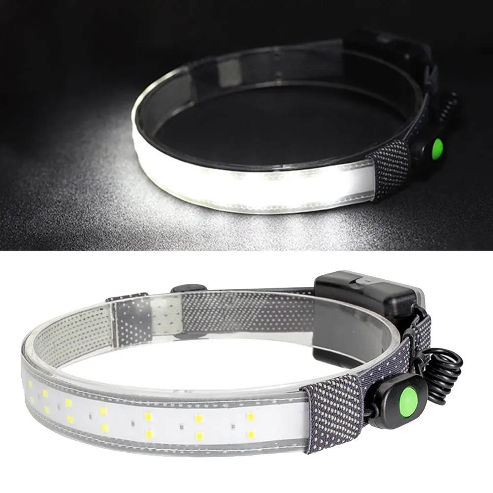 

Waterproof LED Broadbeam Headlamp IPX4 Waterproof Headlight 3 Modes Flashlight Lamp Elastic Head Band Outdoor Safety Tool