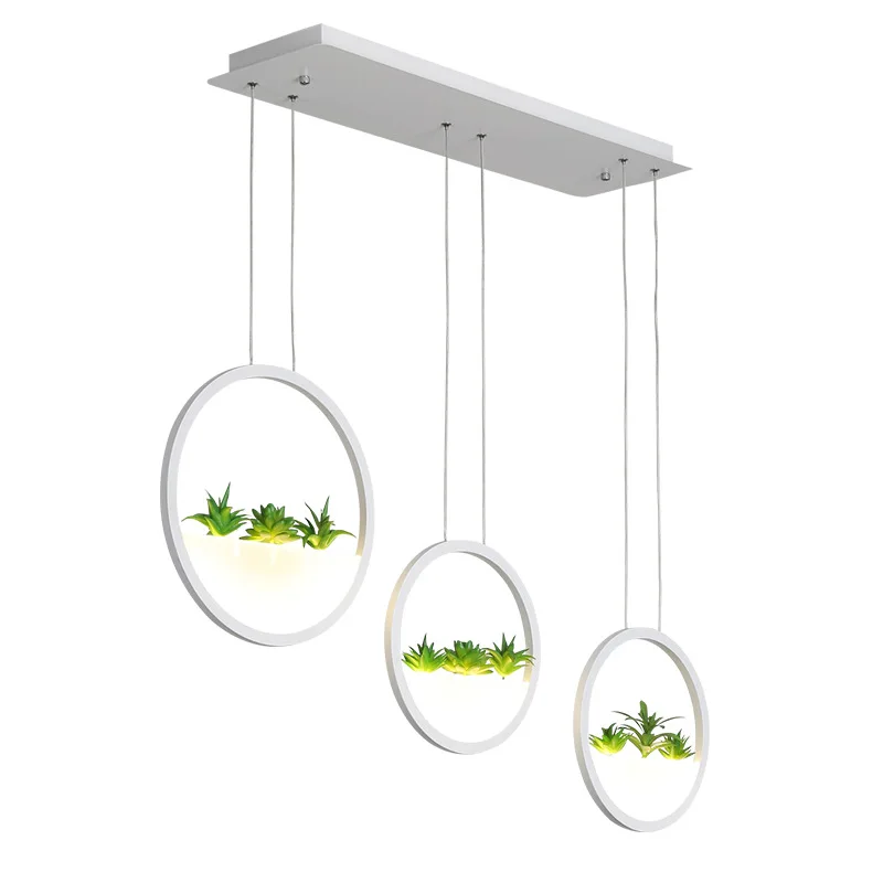 

Creative led chandelier For bed room dining room Simulated green plants modern Chandelier lighting lamp hanging lamp WF1029