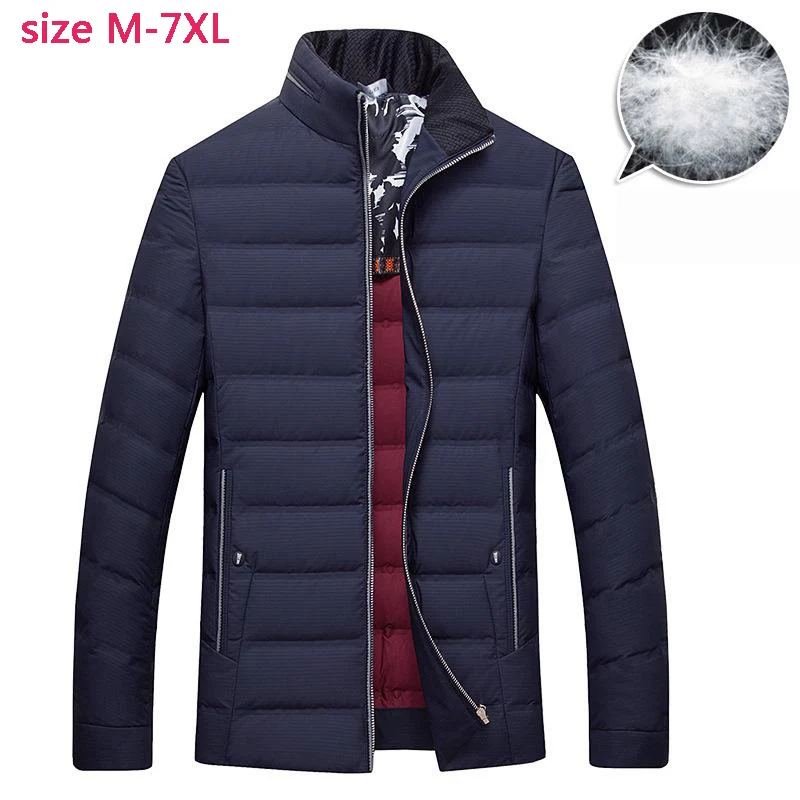 new arrival fashion super large Men Down Jacket Casual Winter Loose high quality coat Polychromatic plus size M-3XL4XL5XL6XL7XL | Мужская