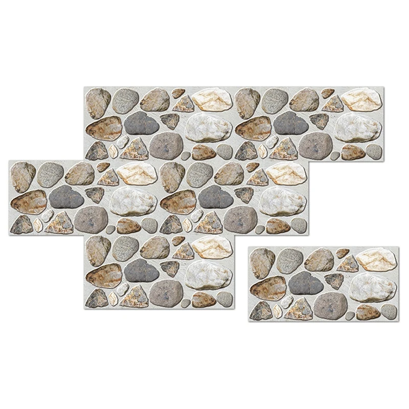 

3D Cobblestone Pattern Frosted Brick Self Adhesive Wall Tile Sticker Kitchen Bathroom Home Waterproof Art Wallpaper