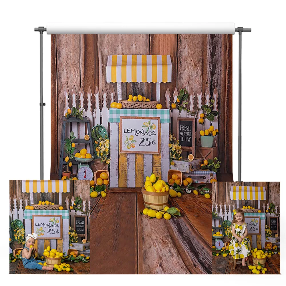 

Mehofond Fresh Squeezed Lemon Photography Backgrounds Fruit Newborn Baby Backdrops Photo Studio Props Photozone Photocall Decor