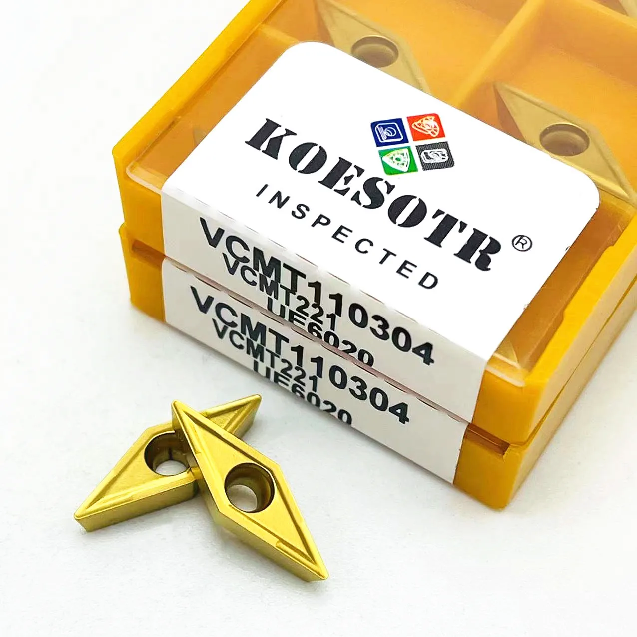 10 шт. VCMT110304 VP15TF UE6020 US735 Универсальный карбидный лезвие из нержавеющей стали VCMT 110304