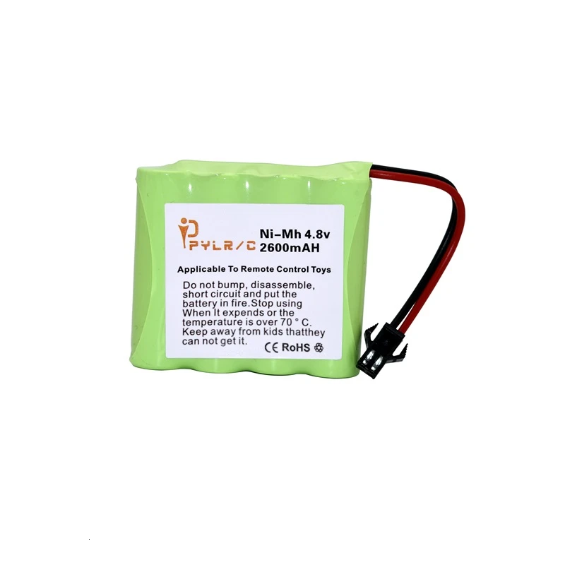 4.8v 2600mah Rechargeable Battery For Rc toys Cars Tanks Robots Gun AA NI-MH Pack Boats With SM Plug | Игрушки и хобби