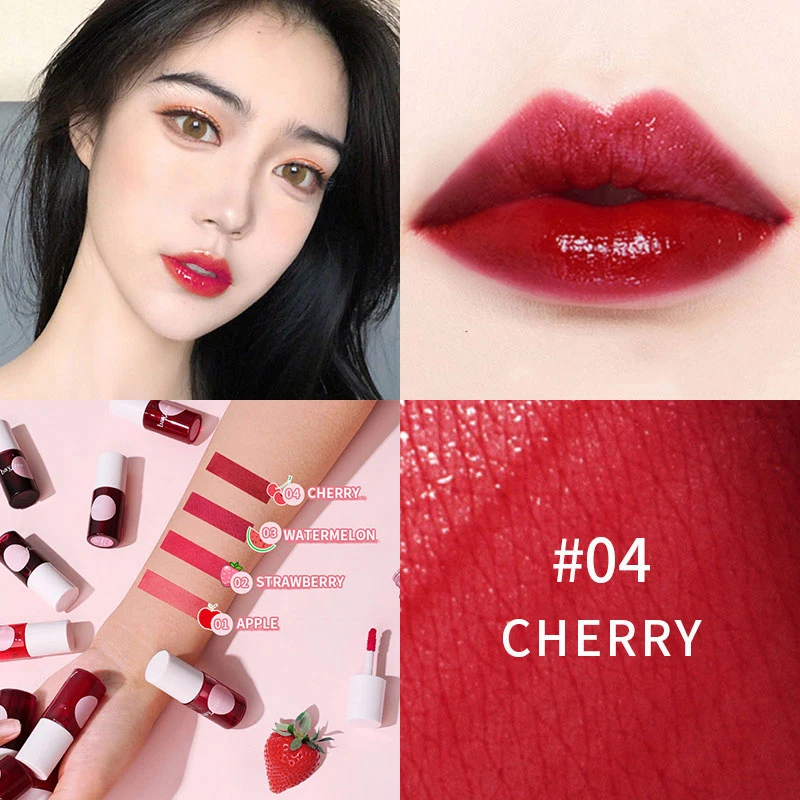 

NEW Dyed Lip Glaze Long Lasting Glaze Tint Lip Gloss Juice Stain Velvet Liquid Lipstick Waterproof Non-stick Cup Cosmetic Makeup