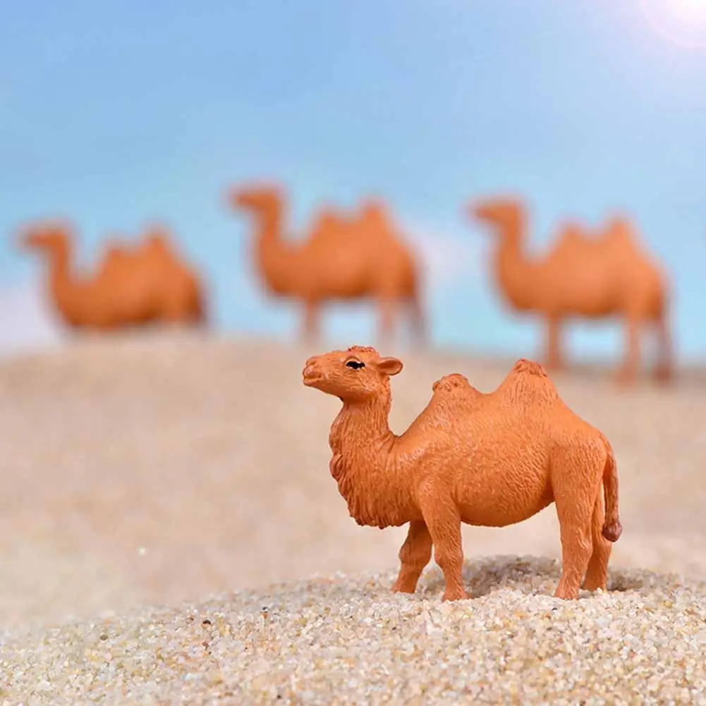 Реалистичная фигурка животного верблюда из пустыни 1 шт. миниатюрное ландшафтное