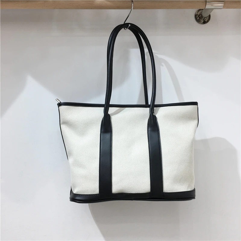 

Fashion Canvas Shopper Bags Large Capacity Big Korea Ladies Shoulder Bag Designer Female Handbags Travel Weekend Tote New 2021