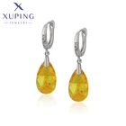 Ювелирные изделия Xuping, Летняя распродажа, модные серьги в форме капли с кристаллами популярного Европейского дизайна для женщин 810663834