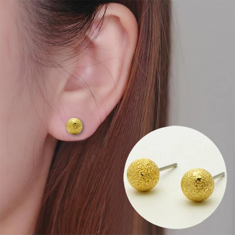 Jisensp модные ювелирные изделия простой дизайн серьги гвоздики с бусинами