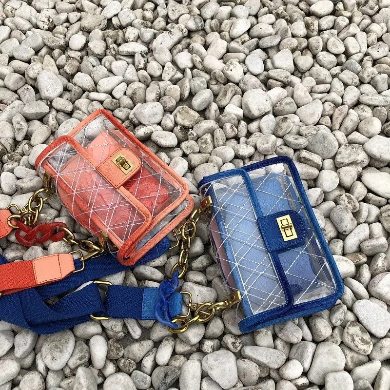 Новинка лета 2020 миниатюрная жидкая пляжная гелевая сумка через плечо женская