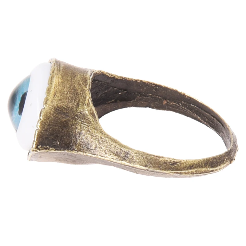 

Retro Tibet Eye Gothic Gold Metal Ring Gift 17mm Unisex