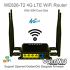 CAT4 CAT6 разблокирована WiFiX WE826-T2 3G4G LTE Wi-Fi Крытый маршрутизатор Поддержка Openwrt GoldenOrbГоргулья прошивки со слотом для SIM карты