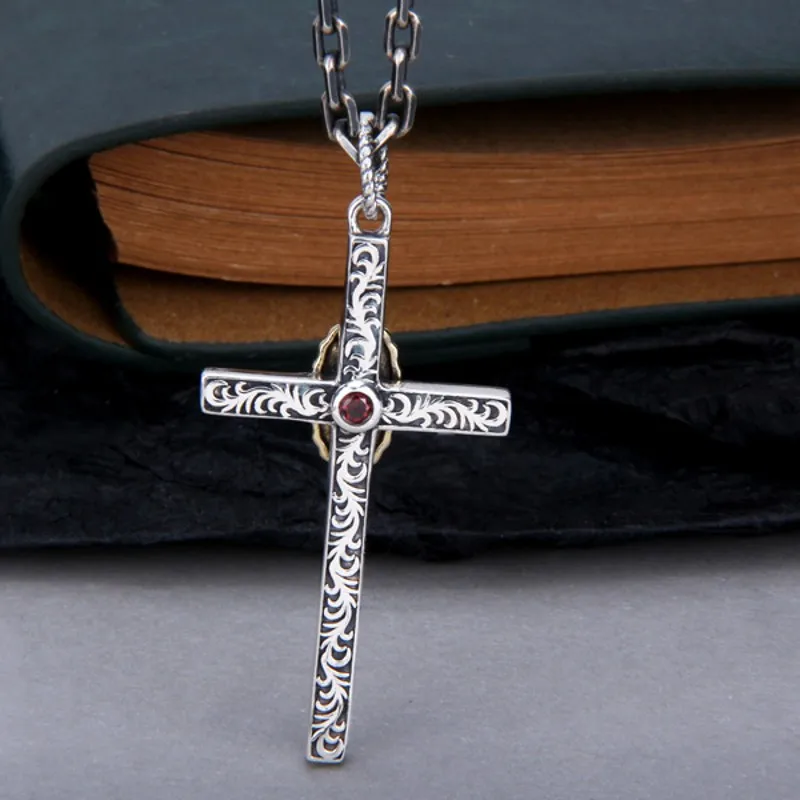 Новинка однотонные ювелирные изделия BOCAI из стерлингового серебра S925 пробы крест