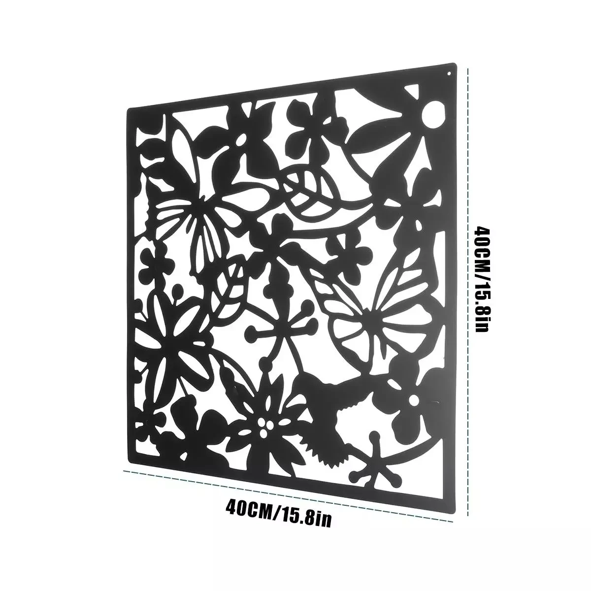 6/9 шт. 40X40CM DIY искусственная Орхидея Бабочка с птицей и цветами висит Экран