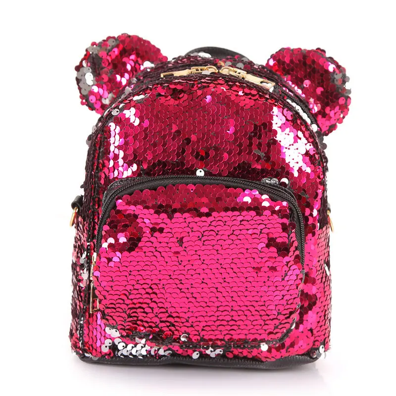 

Women's Bag Backpack 2021 Pearlescent Sequined Shoulder Bag Women's Bag Street Double Shoulder Single Shoulder Dual-use Backpack