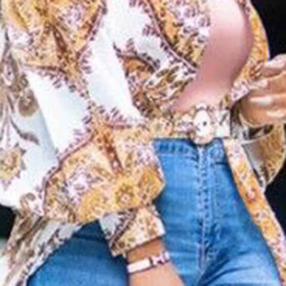 

Autumn Women Long Sleeve National Print Maxi shirt Dress India Folk Sashes Sexy Party Evening Long Dresses Vestido (with Belt)