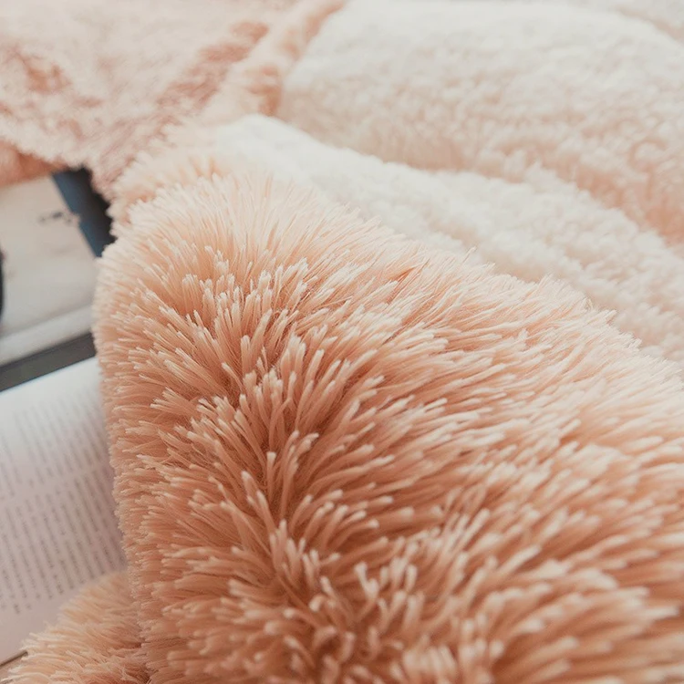 Super Fluffy Blanket Soft Fuzzy Fur Faux Elegant Cozy With Throw Warm Large Blankets for Beds | Дом и сад