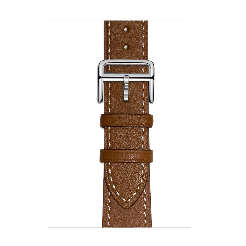 Howk ремешок для часов Apple Watch Series 4 3 2 1 38 мм 40 мм 42 мм 44 мм браслет умные аксессуары наручные часы для Apple Watch Herme Band - Цвет ремешка: Brown