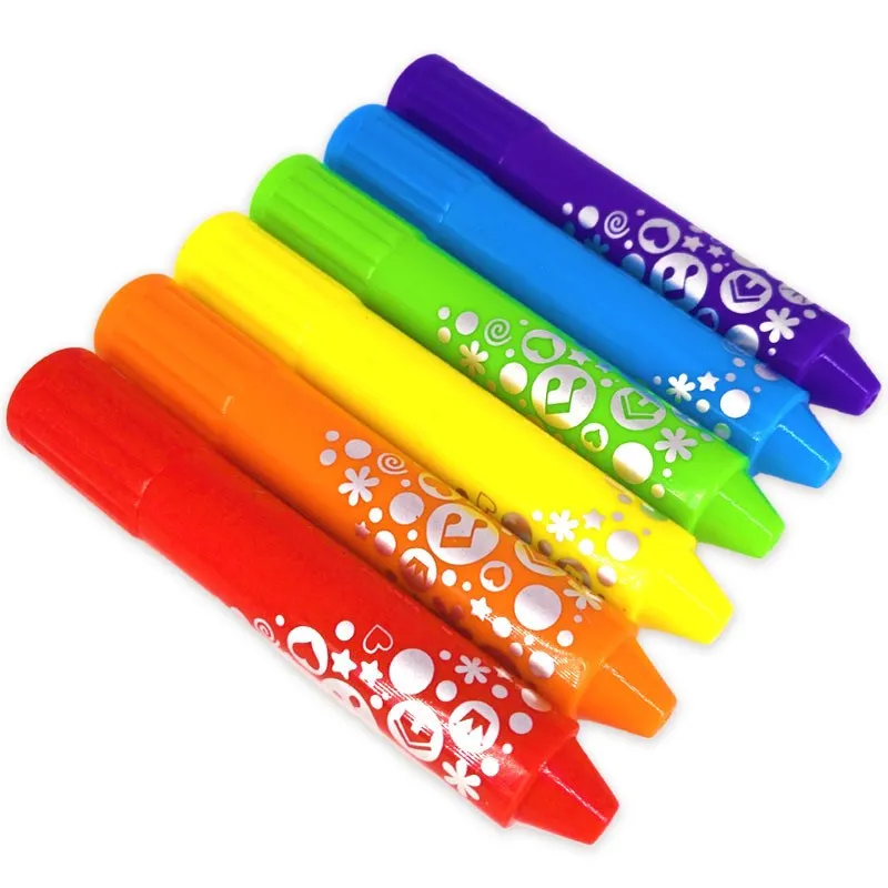 1PCS Creative Baby Color Graffiti Pen Bathroom Washing Color Crayons Children's Drawing Crayons Rotatable Bath Toys