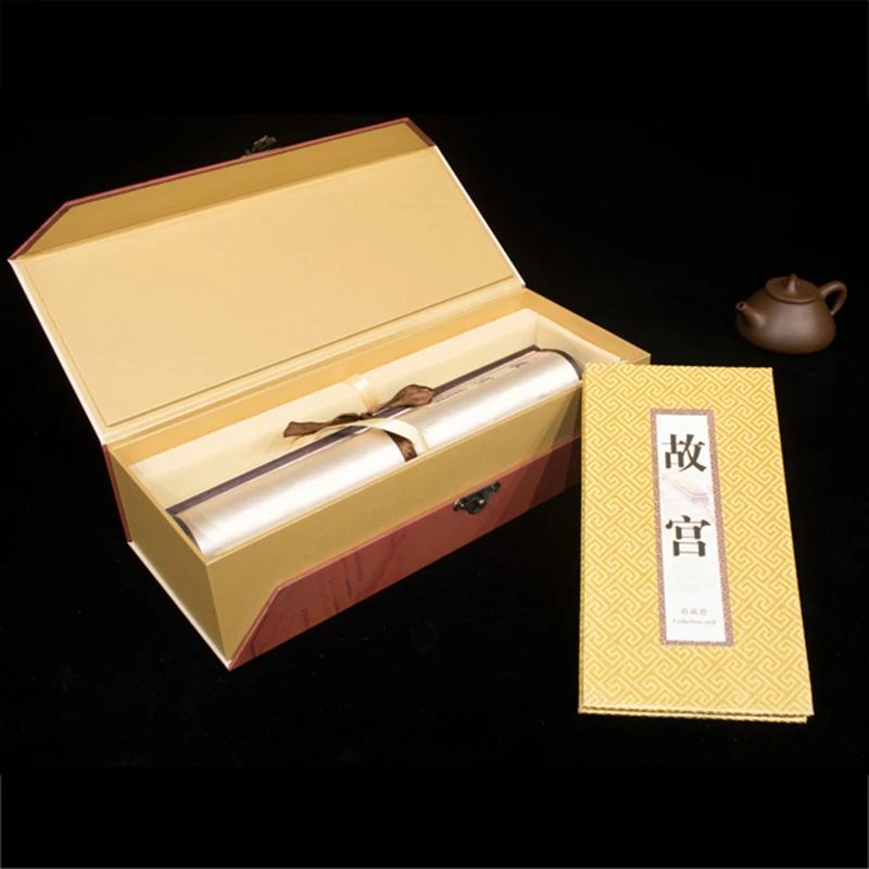 Tangfoo шелковая прокрутка картина императорский дворец китайская парча Настенная